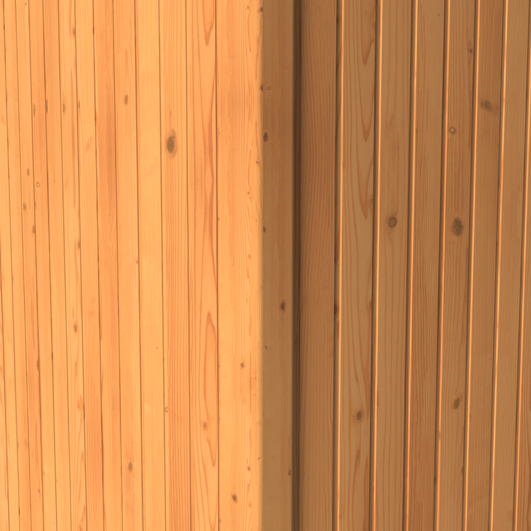 19mm Vertical Redwood Cladding material option